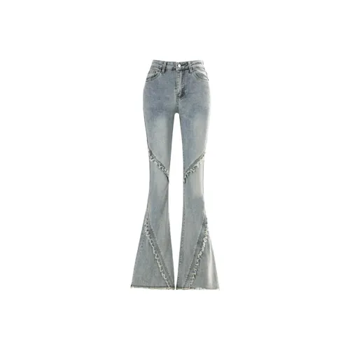 POPO.INFO Blue Women's Jeans POPO.INFO Синий Женские Джинсы