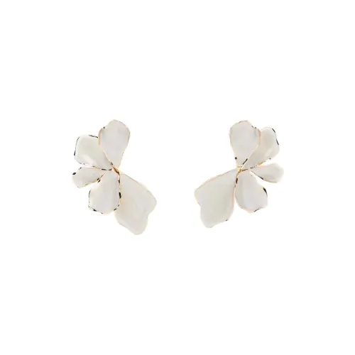 ZARA Стальные серьги женские золотые