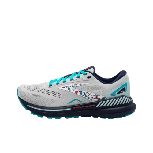 Brooks Adrenaline GTS 23 Поддержка Баланс Беговые кроссовки Мужской Серый