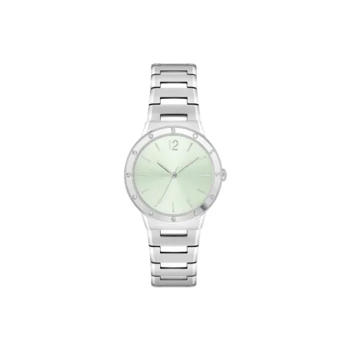 Hugo Boss Женские часы Кварцевый механизм Ремешок из нержавеющей стали 34 мм Зеленый циферблат