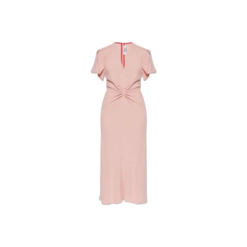 VICTORIA BECKHAM Короткое платье с короткими рукавами женское