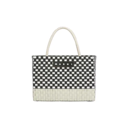 MARNI Полипропиленовая сумка среднего размера женская белая