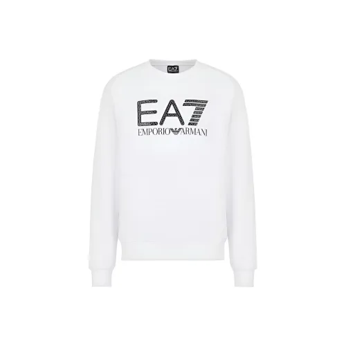 EMPORIO ARMANI EA7 SS22 Свитшот Мужской Белый