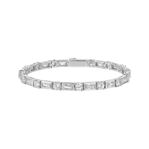 Sunshifen 18К Белое Золото с Покрытием Медные Браслеты Унисекс