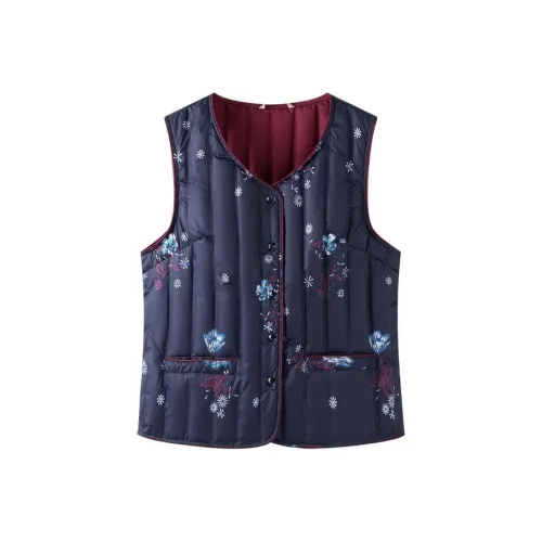 SNOW FLYING Синий Женские Пуховый жилет