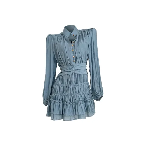 GORGEOUSIDEA Длинное платье с длинными рукавами женское