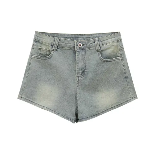 XDFM Blue Women's Denim Shorts XDFM Синий Женские Джинсовые Шорты