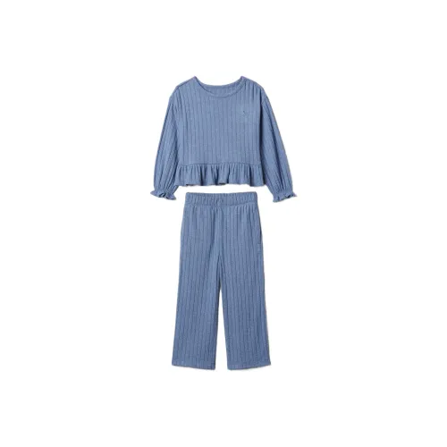 GAP Повседневная спортивная одежда Softspun с рюшами и ребристой отделкой Комплект из 2 предметов для малышей и детей дошкольного возраста