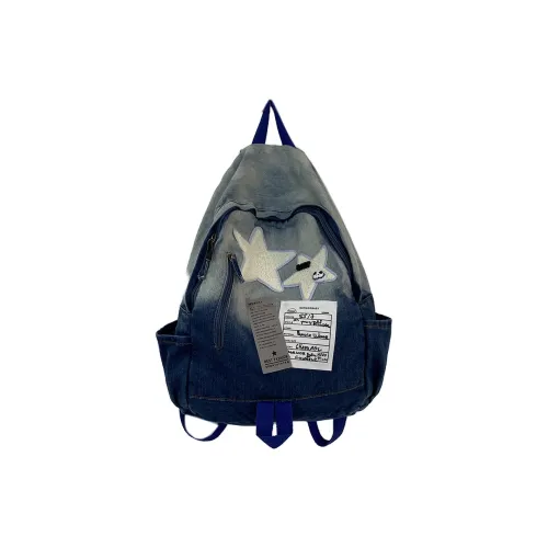 Xmithie Denim Backpack Unisex Blue Black Xmithie Деним Рюкзак Унисекс Синий Черный