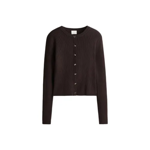 H&M Темно-коричневый Женский Трикотаж