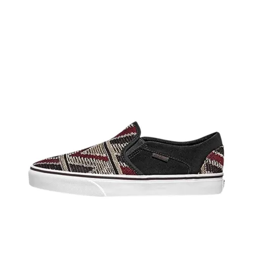 Vans Asher Скейтборд Кроссовки Женские Черные Красные