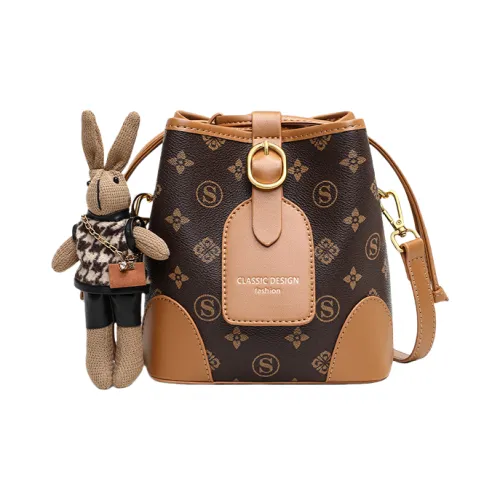 OUBOTE Сумка через плечо из синтетической кожи обычная женская кофейного цвета