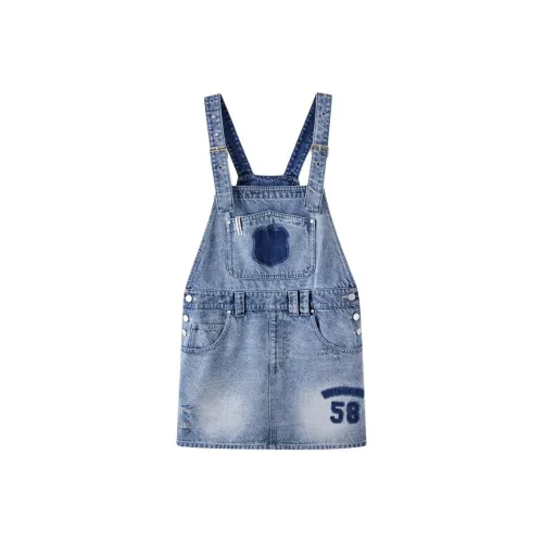 Holdoumen Джинсовый синий Женские Слиплатья