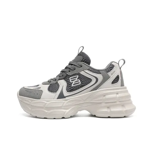 ZHR Супер Звезда era Амортизация Устойчивость к истиранию Дышащий Низкий Топ Кроссовки для бега Женские Бежево-серый