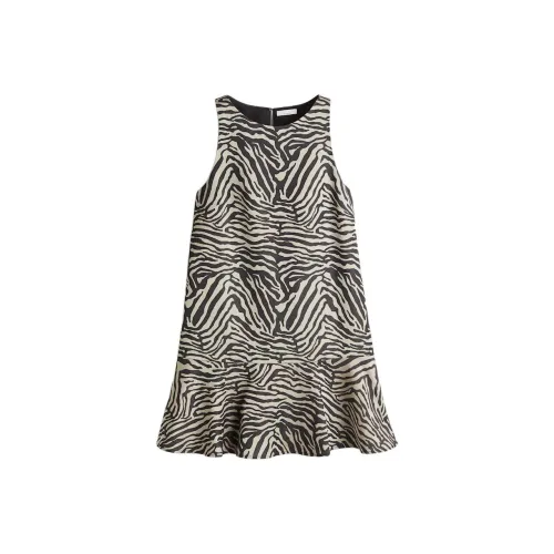 H&M Светлый Бежевый/Зебра С принтом Женские Платья без рукавов