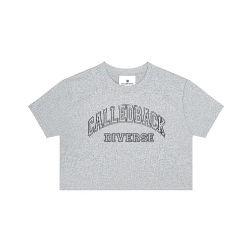CALLED BACK Серый Женские T-рубашки