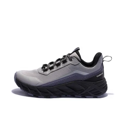 TOREAD Slip-resistant Abrasion-resistant Breathable Low-Top Hiking Shoes Women's Warm Gray Black TOREAD Противоскользящий Устойчивый к истиранию Дышащий Низкий Топ Походная Обувь Женская Теплый Серый Черный