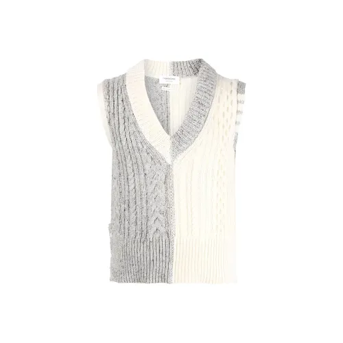 THOM BROWNE· Жилет Мужской Серый Белый