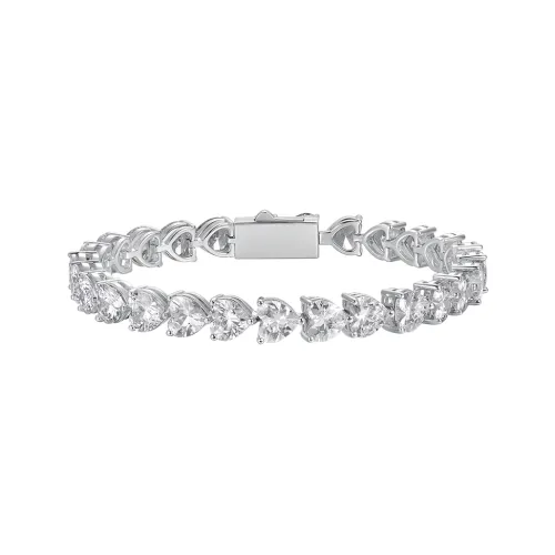 Sunshifen 18К Белое Золото с Покрытием Медные Браслеты Унисекс