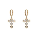 Золотые серьги-кольца, 1 пара