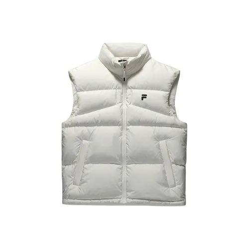 FILA FUSION FOB Series Пуховый жилет Унисекс Белый