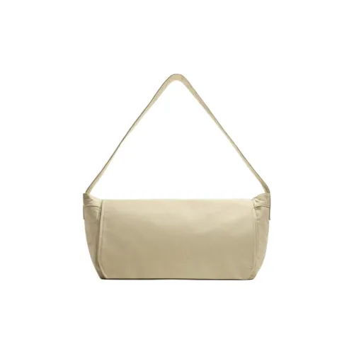 ZARA Хлопок Плечо Сумка Унисекс Экрю