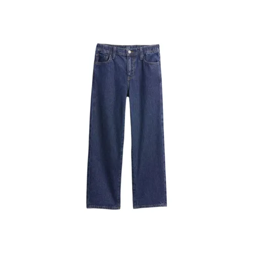 GAP Темный цвет промытый Kids джинсы