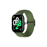 [Зеленый] Эластичный трикотажный нейлоновый ремень с ползунком и застежкой