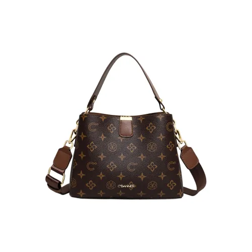 C°BANNER Сумка через плечо из синтетической кожи сумка среднего размера женская кофейного цвета