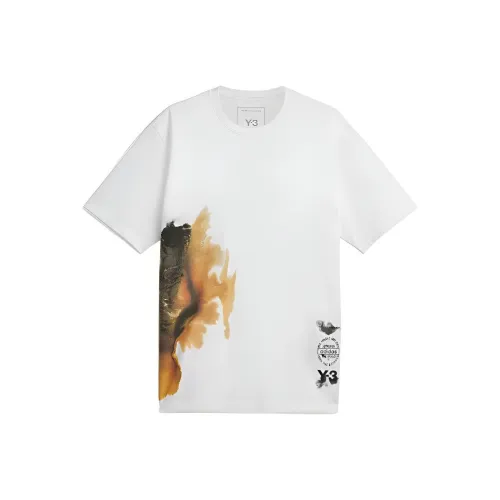 Y 3 Ядерный Белый Унисекс Футболка