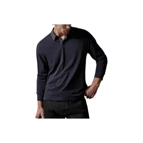 JAMES PERSE Франция Морской/Лава Мужская Поло