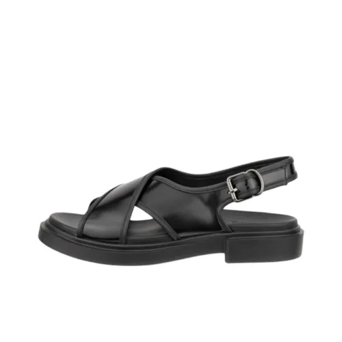 Ecco Metropole Seoul One Ремешок Сандалии Женские Черные
