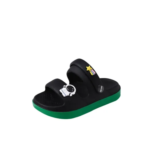 ABC KIDS Противоскользящие Устойчивые к истиранию Дышащие Легкие Амортизирующие Низкие Сандалии для Детей Черные Детские