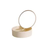 Бежевый, круглый