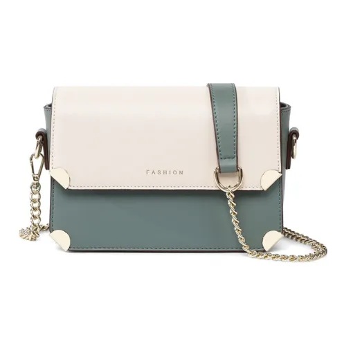OUBOTE Корова Кожа Плечевая Сумка Стандартная Женская Белая Зеленая