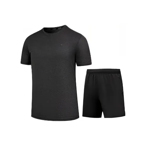 QIAODAN Повседневная спортивная одежда Мужская Асфальт Серый Фотиния Серый Черный