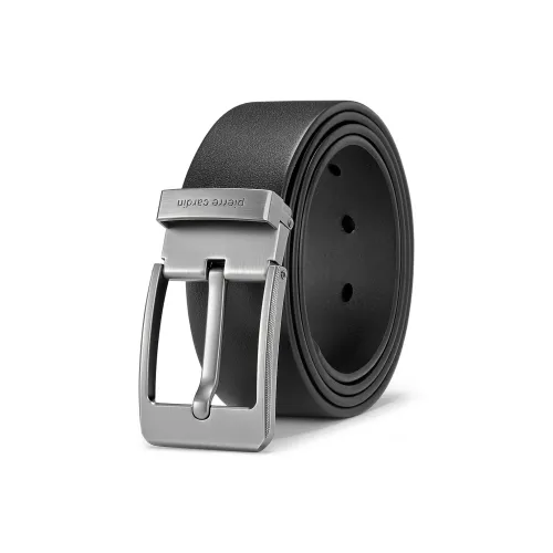 PIERRE CARDIN Ремни из крупнозернистой текстуры коровьей кожи мужской 3,85 см