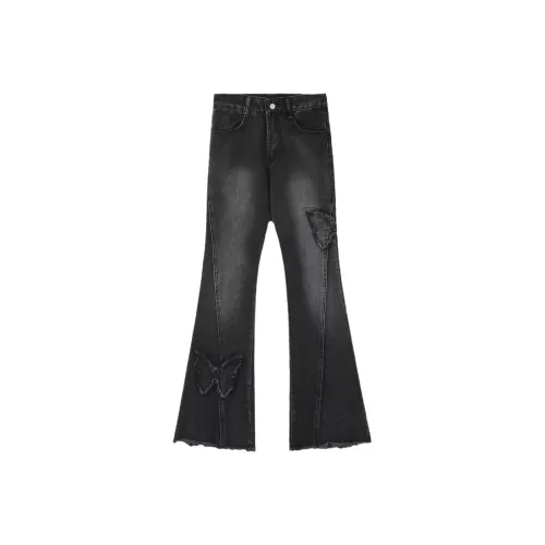 AURORA DIARY Черный Серый Цвет Женские Джинсы