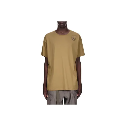 ACRONYM Бежевый Желтый Мужская T-Рубашка