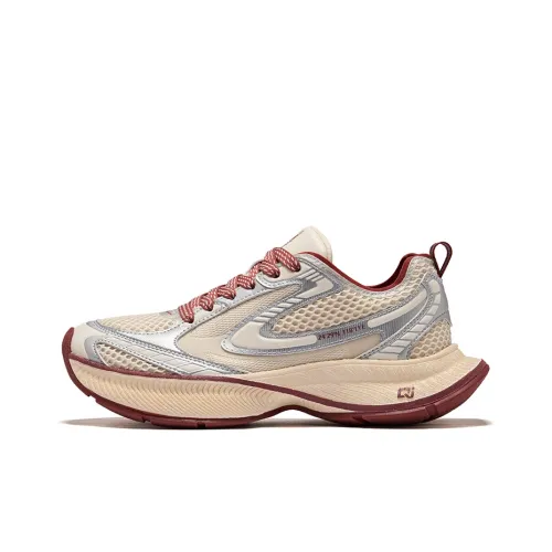 Erke Nova Износостойкий и Легкий Низкий Топ Casual Женский Egg-Shape Серый Ярко-Серебристый