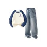 Ди Чо Микки Маус K Серый Синий + Однотонный Морская Соль Синий