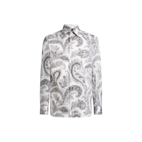 ETRO Белые Мужские Рубашки