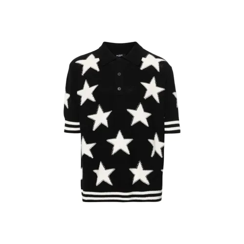 BALMAIN Мужская черная поло