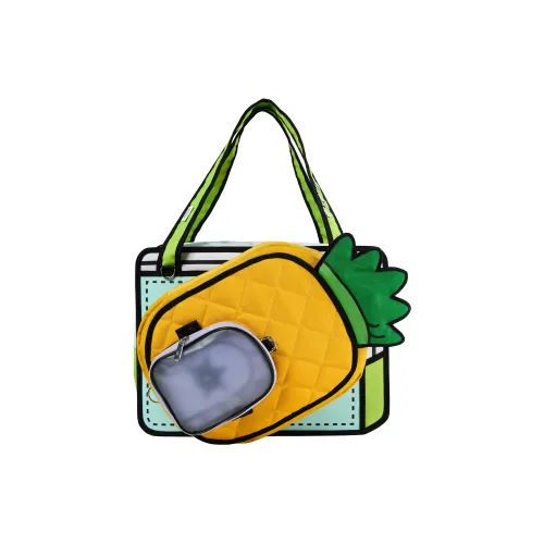 Kawasaki ×SPONGEBOB SQUAREPANTS Губка Боб Коллаборация Ткань с PVC Сумка Сумка через плечо Стандартная Женская Синяя