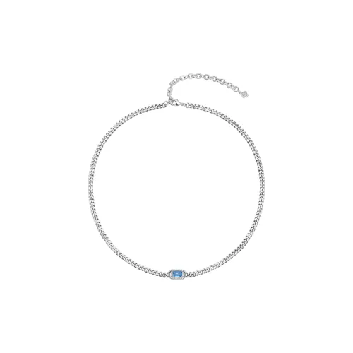 Sunshifen 18К Белое Золото с Покрытием Медные Ожерелья Унисекс