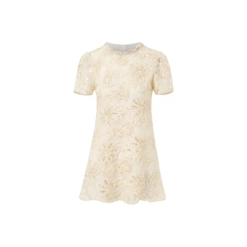 Fish Rabbits Короткий рукав платье женское