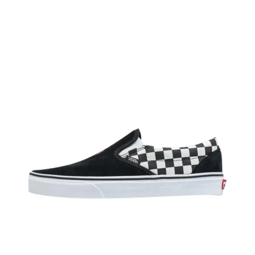 Vans CLASSIC Slip-On Скейтборд Кроссовки Мужские Черный Белый