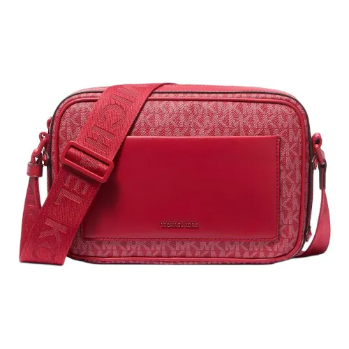 MICHAEL KORS MAEVE Покрытый холст Сумка на плечо Большая Женская Тотальная Малиновый Цвет