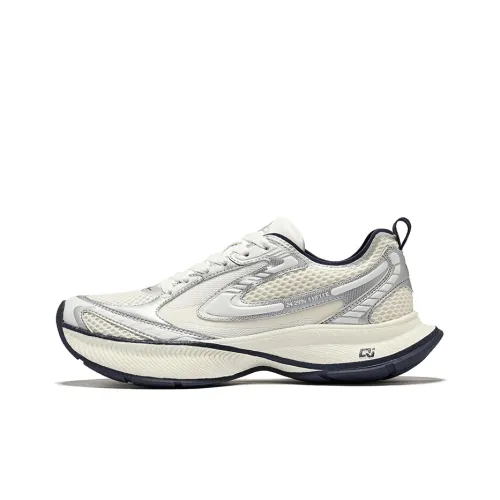 Erke Nova Амортизация Износостойкий Низкий Топ Casual Мужской Микрокристаллический Белый Ярко-Серебристый