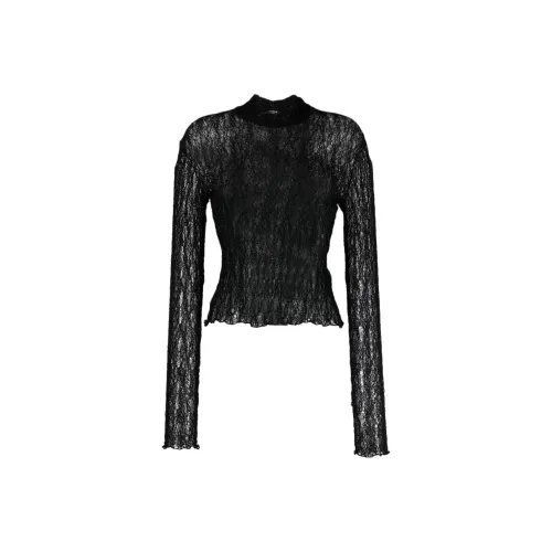 BALMAIN Стандартная футболка женская черная